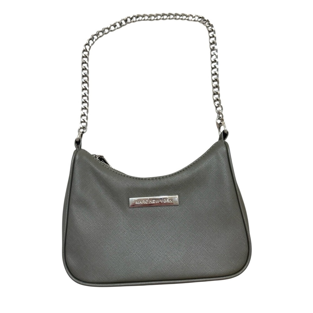 Marc New York Silver-Gray Chain Shoulder Bag purse mini small everyday casual